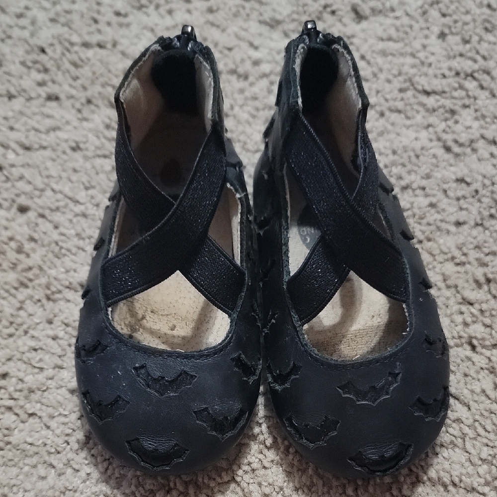 Black Spellbound Soles Bat Flats